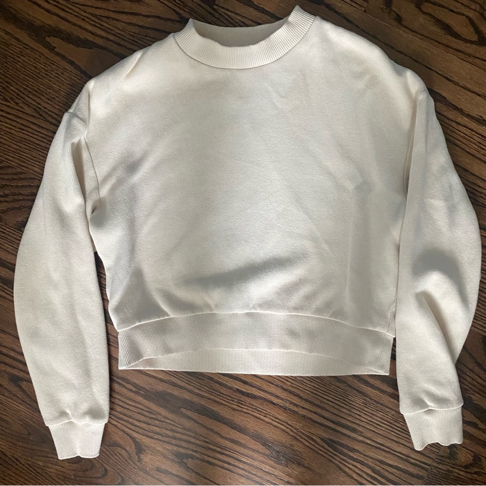 Ribbed Cropped Long Sleeve Top, size M Women’s